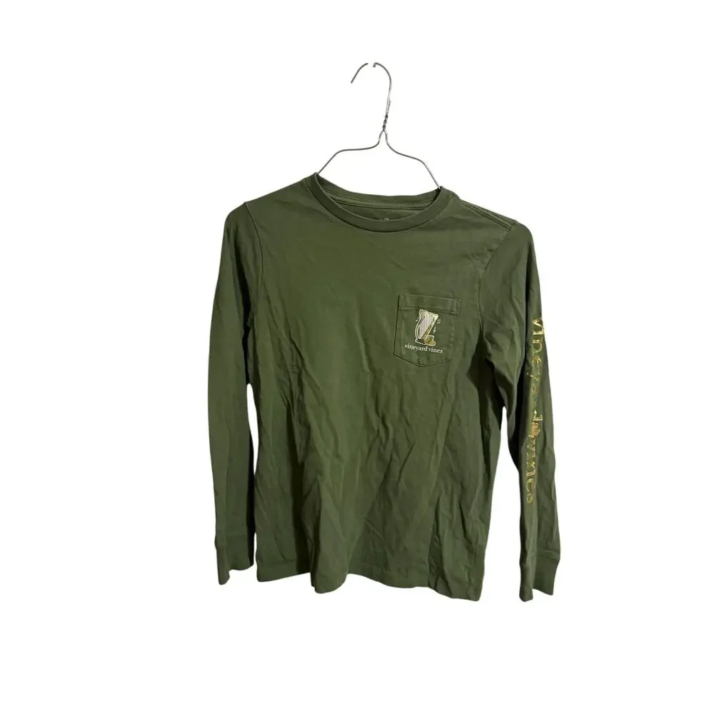 Vineyard vines, long sleeve green St. Patrick’s Day shirt